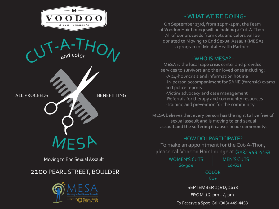 Boulder Hair Salon is doing a cutathon for MESA